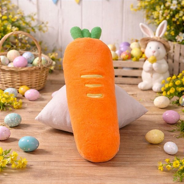 Pelúcia Cenoura de Páscoa - 60 cm - 1 unidade - Rizzo