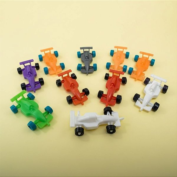 Mini Brinquedo Sortido - Carrinho de Fórmula 1 - 5,5x2,5cm - 10 unidades - Rizzo