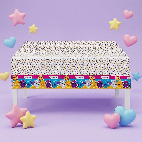 Toalha Plástica - Bolofofos - 120x180cm - 1 unidade - FestColor - Rizzo