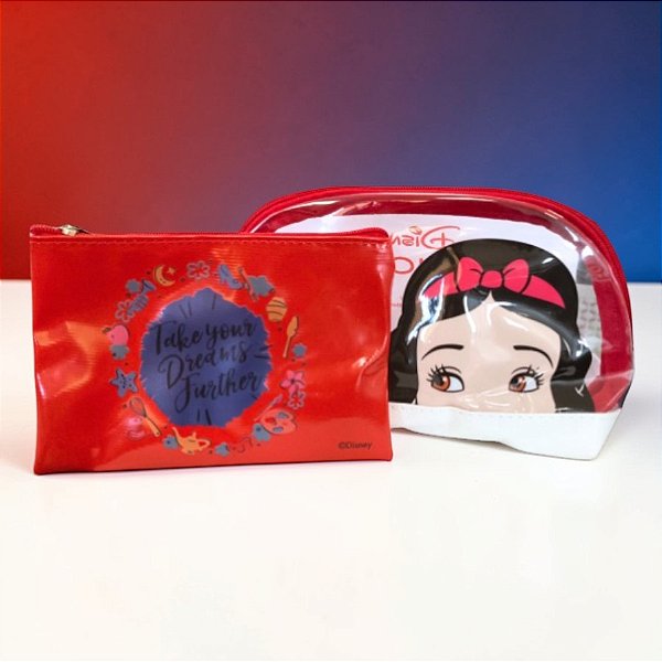 Necessaire 2 em 1 - Branca de Neve - Disney Original - 1 unidade - Zona Criativa - Rizzo