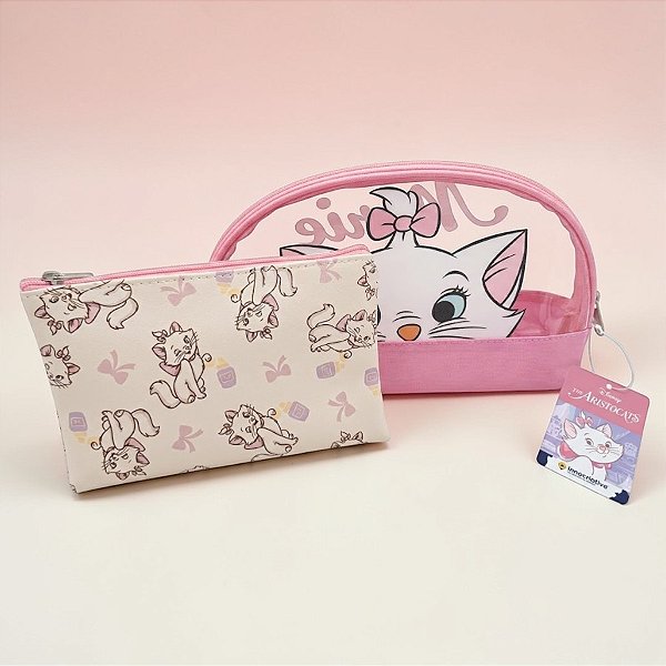 Necessaire 2 em 1 - Marie - Disney Original - 1 unidade - Zona Criativa - Rizzo