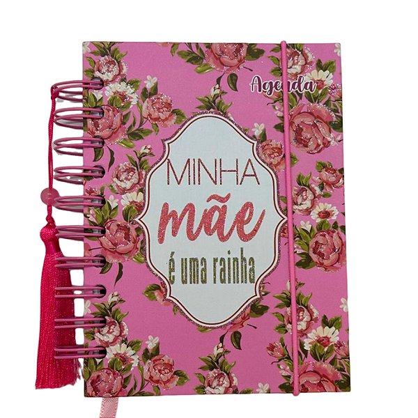 Agenda Permanente Rosa - Minha Mãe é uma Rainha - 160 Folhas - 13x15,1cm - 1 unidade - Rizzo