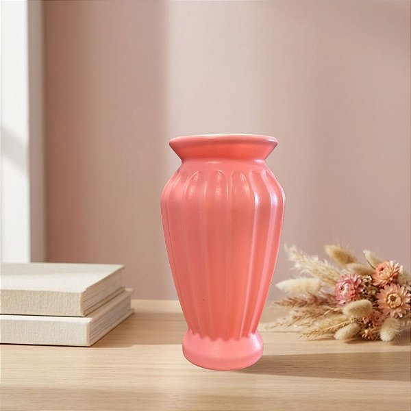 Vaso Decorativo - Imperial - Rosa Bebê - 24cm - 1 unidade - Rizzo