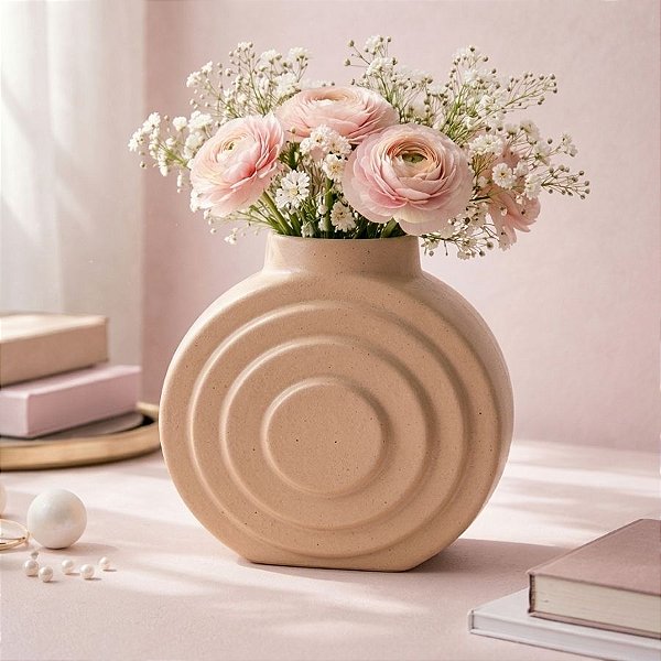 Vaso Decorativo - Orbe - Caramelo - 15cm - 1 unidade - Rizzo