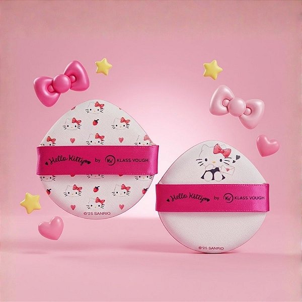 Esponja para Maquiagem Air Cushion - Hello Kitty - 2 unidades - Rizzo