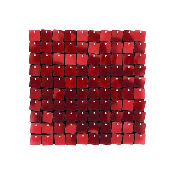 Painel Metalizado Shimmer Wall Vermelho - 30x30cm  - 1 unidade - Rizzo