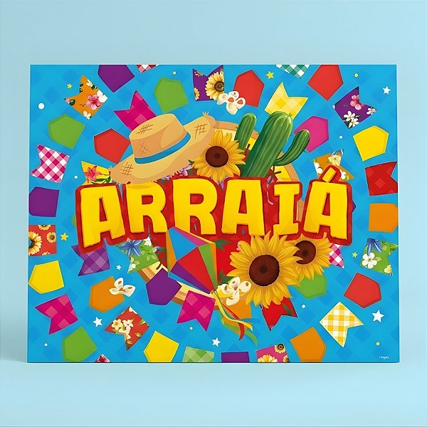 Painel Plástico Decorativo - Arraiá 2 - 100x78cm - 30 unidades - Regina - Rizzo