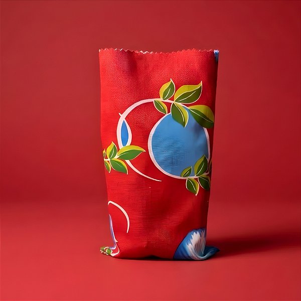 Saquinho para Pipoca e Hot Dog Chita - Vermelho e Azul - 13x22cm - 5 unidades - Rizzo