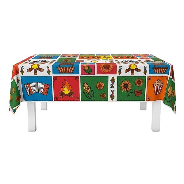 Toalha de Mesa em TNT - Festa Junina - 70x70cm - 5 unidades - Best Fest - Rizzo