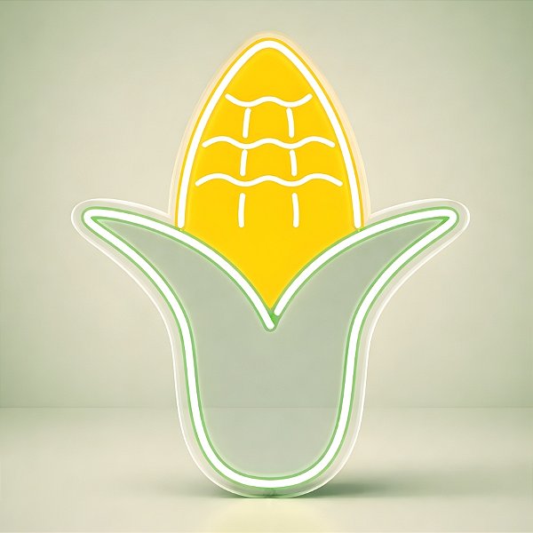 Painel Led Neon de Festa Junina - Milho - 32x39cm - 1 unidade - Rizzo