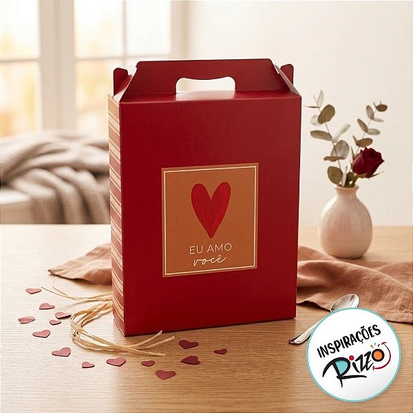 Caixa Maleta Retangular Vertical - Season Love - 15x6x18cm - 10 unidades - Cromus - Rizzo