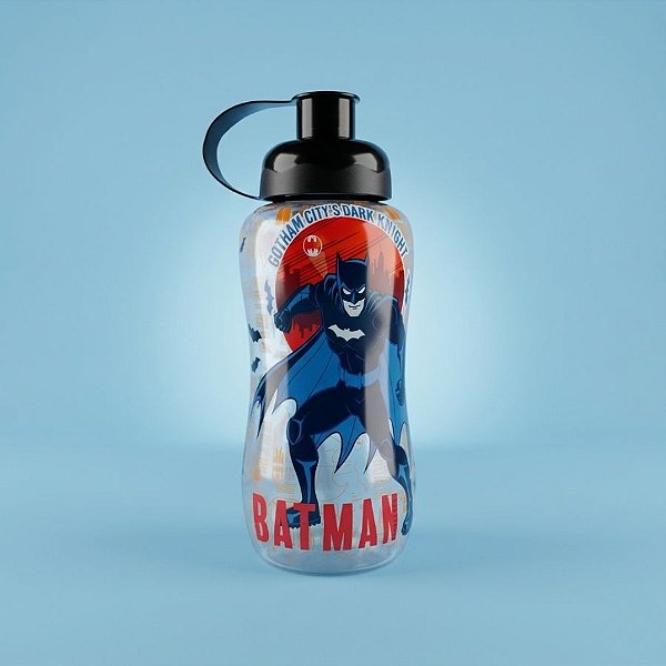 Garrafa Squeeze Sleeve - Batman Dark Knight - Preto - 550ml  - 1 unidade - Rizzo