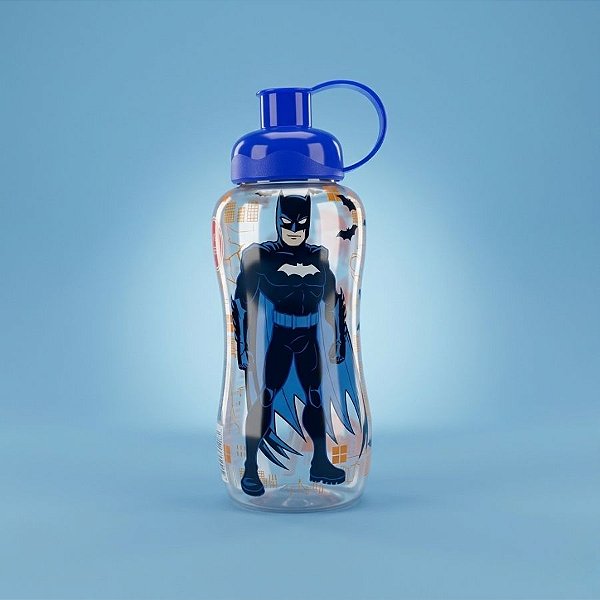 Garrafa Squeeze Sleeve - Batman Dark Knight - Azul - 550ml  - 1 unidade - Rizzo
