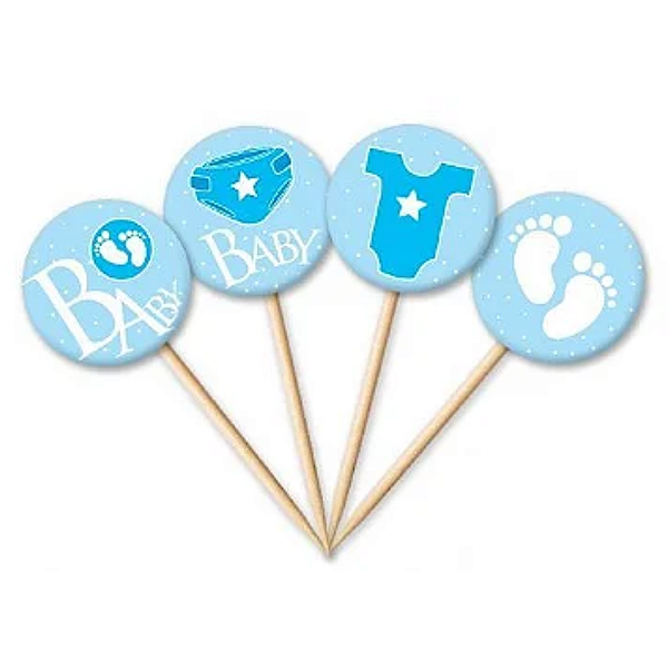 Tag Baby Menino com 12 un. Cód. 4953 Miss Embalagens Rizzo Confeitaria