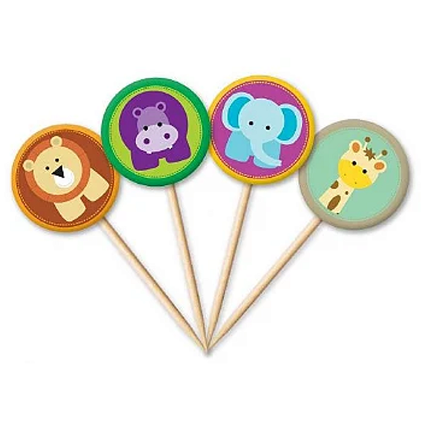 Tag Baby Bichos com 12 un. Cód. 4489 Miss Embalagens Rizzo Confeitaria