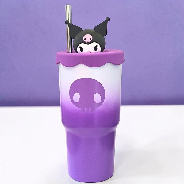 Copo Térmico Topper - Kuromi - Hello Kitty - 600ml - 1 unidade - Zonacriativa - Rizzo