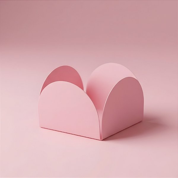Forminhas Para Doces 4 Pétalas - Rosa Bebê - 3,3x2,3cm - 50 unidades - Rizzo