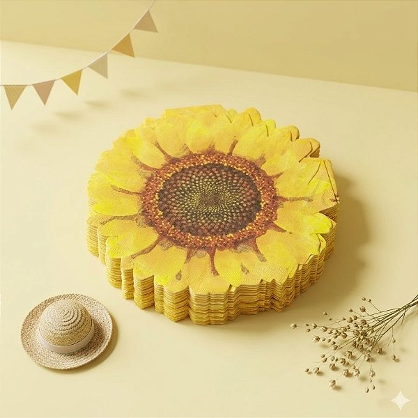 Guardanapo de Papel - Girassol - 32cm - 20 unidades - Rizzo