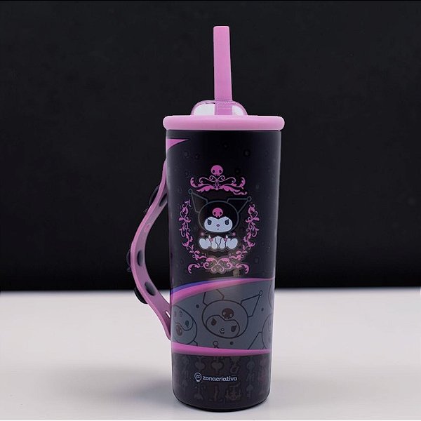 Copo Térmico Charms - Kuromi - Hello Kitty - 600ml - 1 unidade - Zonacriativa - Rizzo