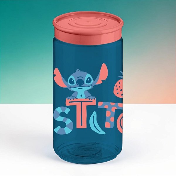 Pote de Plástico Organizador - Stitch - 350ml - 1 unidade - Disney Original - Rizzo