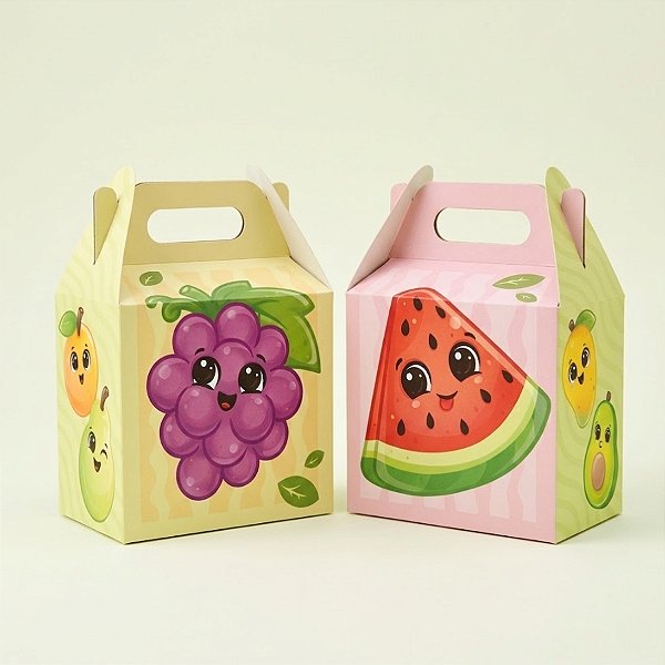 Caixa Surpresa - Frutinha - 10x16x7cm - 4 unidades - Regina - Rizzo