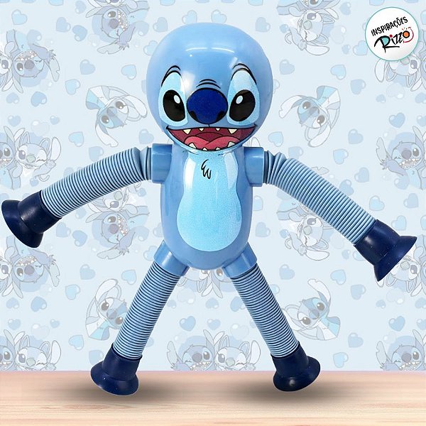 Brinquedo Stitch Flexível - 14cm - 1 unidade - Disney Original - Rizzo