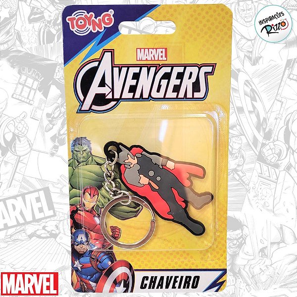 Chaveiro Emborrachado Thor - Vingadores - 6cm - 1 unidade - Disney Original - Rizzo
