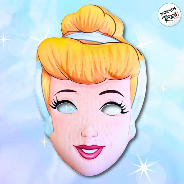 Máscara de EVA - Cinderela - 1 unidade - Disney Original - Rizzo