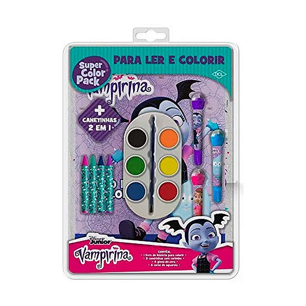 Kit Para Ler e Colorir Vampirina - 01 Unidade - Rizzo