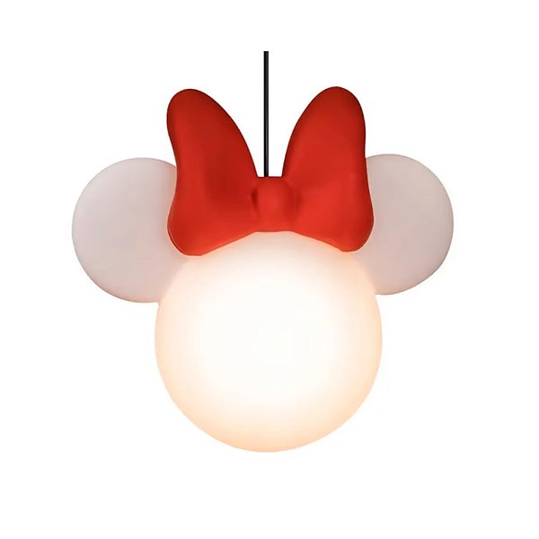 Luminária Pendente Minnie Branco - 1 unidade - Disney Original - Rizzo