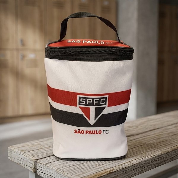 Lancheira Térmica Futebol - São Paulo Oficial - 17x22x13cm - 1 unidade - Rizzo