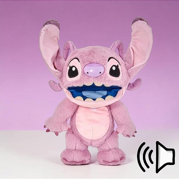 Pelúcia Angel com Sons e Sensores - 29cm - 1 unidade - Disney Original - Rizzo