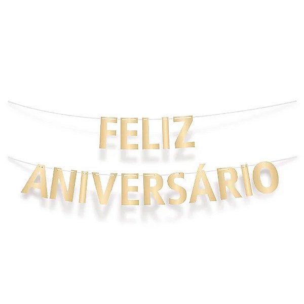 Faixa Decorativa Feliz Aniversário - Festa Cassino - 1 unidade - Cromus - Rizzo