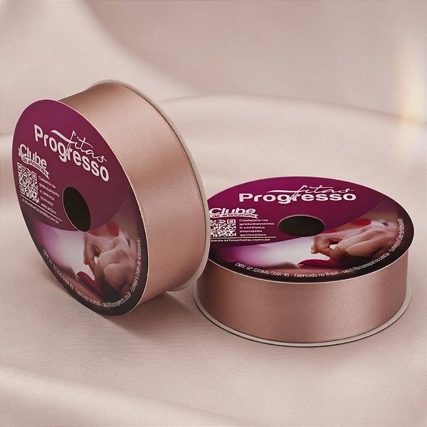 Fita de Cetim 38mm x 50m - Rosa Velho - CF009 Cor 1143 - Rolo 50m - 1 unidade - Progresso - Rizzo