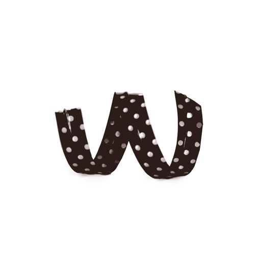 Fecho Prático Preto Poá Branco G 7x30cm - 100 unidades - Cromus