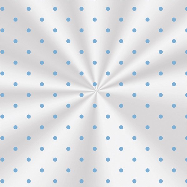 Saco Transparente Decorado - 11x19,5cm - Poa Azul - 100 unidades - Cromus - Rizzo
