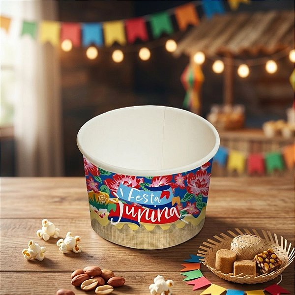 Copinho Para Doces De Festa Junina - Xodó - 180ml - 8 unidades - Cromus - Rizzo