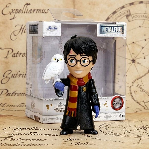 Mini Figura Colecionável - Harry Potter - Cachecol e Edwiges - 6,3cm  - 1 unidade - Rizzo