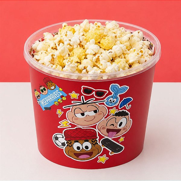 Balde de Pipoca - Turma da Mônica - 2,1L - Disney Original - 1 unidade - Plasútil - Rizzo