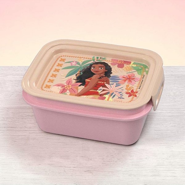 Marmita Hermética com Divisória - Moana - 630ml - Disney Original - 1 unidade - Plasútil - Rizzo