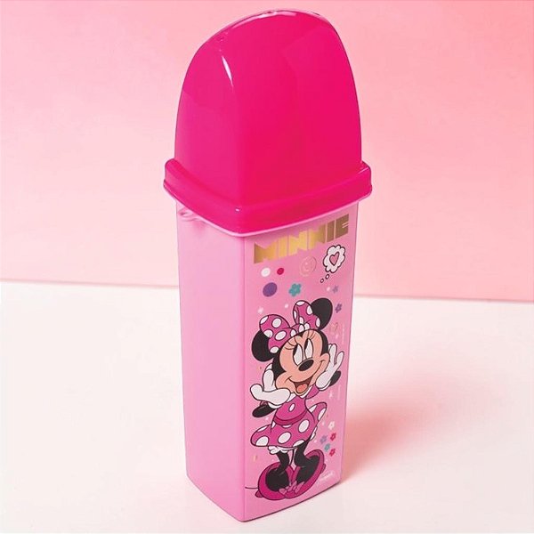 Porta Escova de Dente Infantil - Minnie Mouse - Pink - Disney Original - 1 unidade - Plasútil - Rizzo