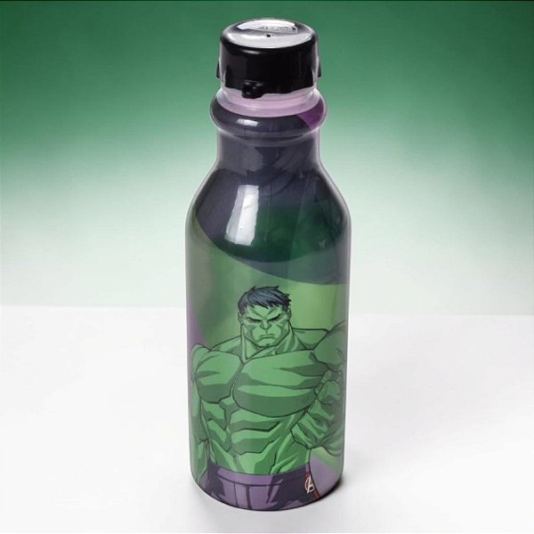 Garrafa Retrô - Hulk - 500ml - Disney Original - 1 unidade - Plasútil - Rizzo