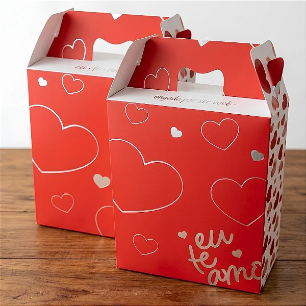 Caixa Maleta Retangular - Amore - 21x31x7,5cm - 5 unidades - Regina - Rizzo