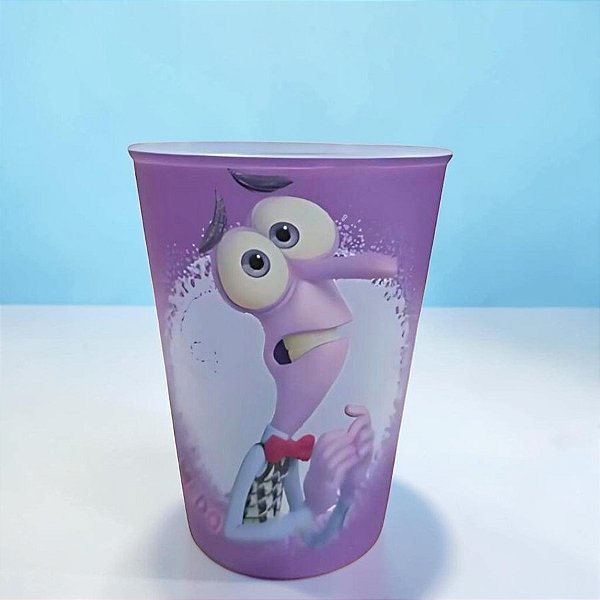 Kit 10 Copos de Plástico Divertidamente - Medo - 320ml - Disney Original - 1 unidade - Plasútil - Rizzo
