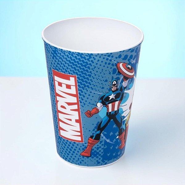 Kit 10 Copos de Plástico Vingadores - 320ml - Disney Original - 1 unidade - Plasútil - Rizzo