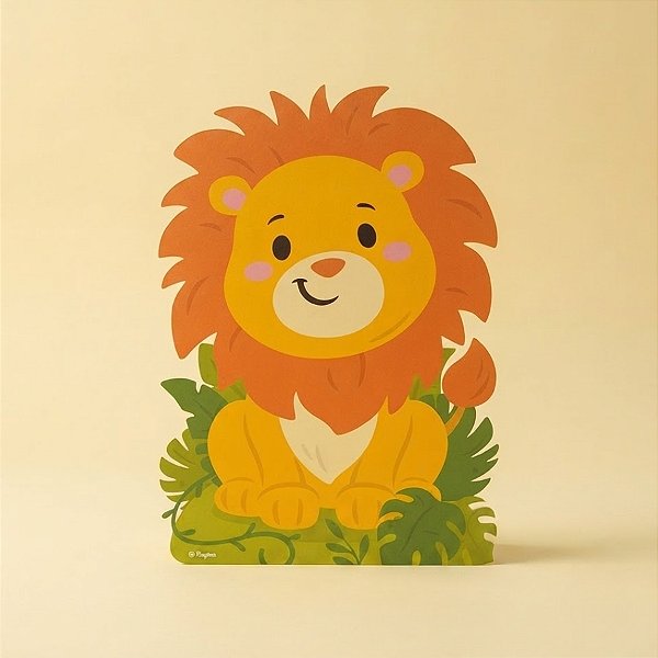 Decoração de Chão - Leão - Safari Baby - 64,5x46cm - 1 unidade - Regina - Rizzo