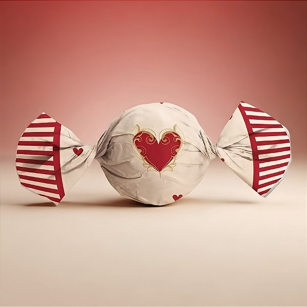 Papel Trufa 14,5x15,5cm - História de Amor - 100 unidades - Cromus - Rizzo