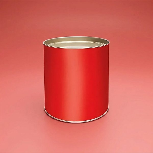 Lata para Doces Rígida - Vermelho - 1 unidade - Cromus - Rizzo