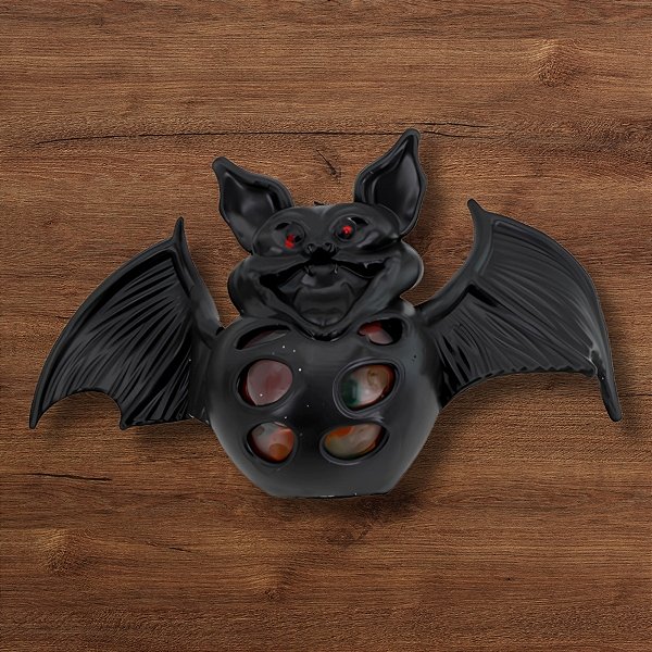 Brinquedo Esmaga Morcego - Preto - 13x8x4cm - 1 unidades - Royal Toys - Rizzo