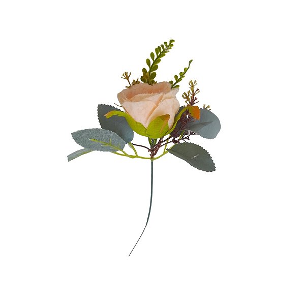 Flor Decorativa Artificial - Rosa - 20cm - 1 unidade - Cromus - Rizzo